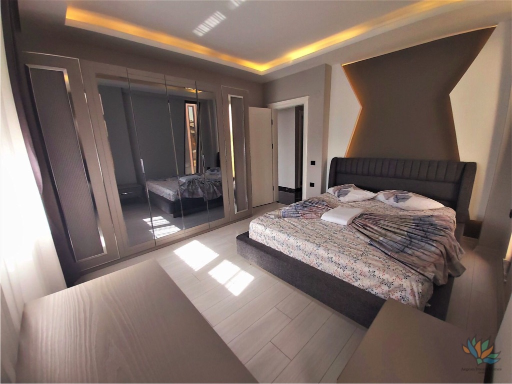 Picture shows bedroom of Altinkum villa for sale